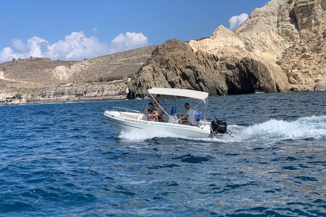 Santorini: License Free - Boat Rental "AELIA" - Booking and Accessibility Information