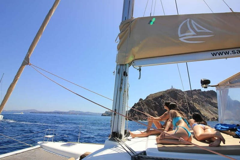 Santorini: Luxury Catamaran Cruise with Lunch, BBQ & Drinks - FAQ