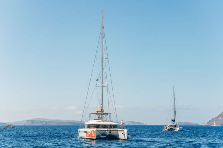 Santorini: Luxury Catamaran Day Trip With Meal and Open Bar - Experience Highlights