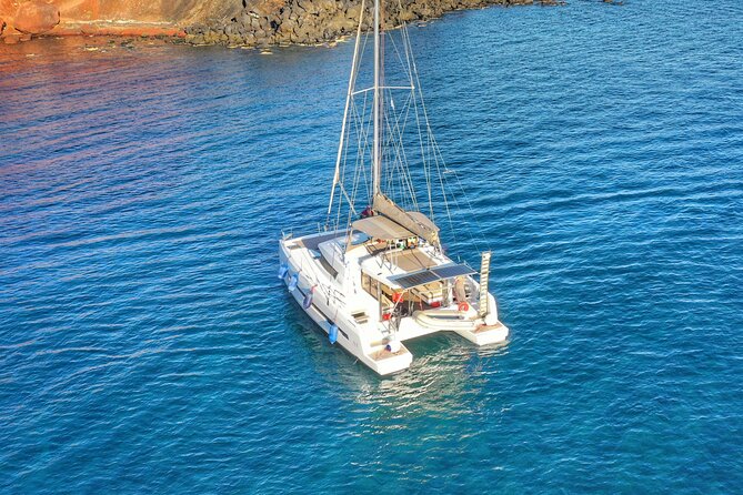 Santorini Luxury Catamaran Private Cruise - Perfect for Couples or Families of Four