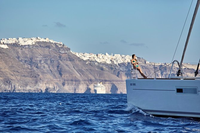 Santorini Luxury Sailing Catamaran Cruise With BBQ, Drinks and Transfer - Greek Barbecue Meal Provided on Board