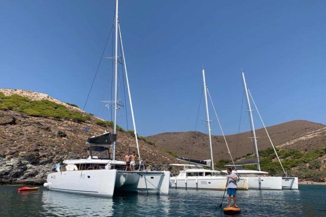 Santorini: Morning or Sunset Cruise With Gourmet Meal - Swimming in the Famous Hot Springs