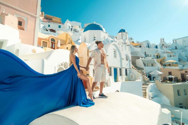Santorini: Oia Flying Dress Photoshoot by SokoLOVE - Practical Tips for the Best Experience