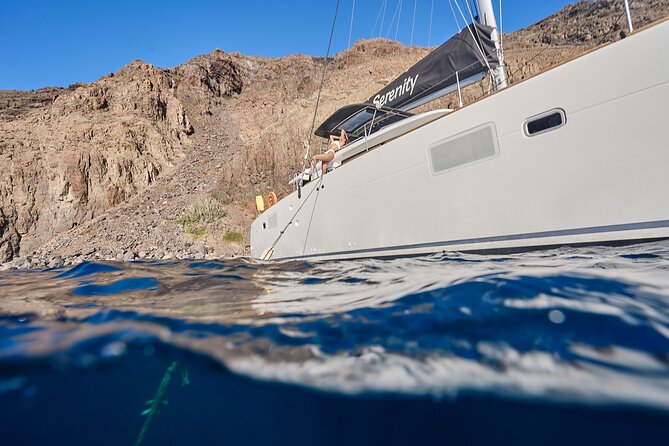 Santorini Oia: Luxury Day Catamaran Cruise With Bbq/Drinks - Common Questions