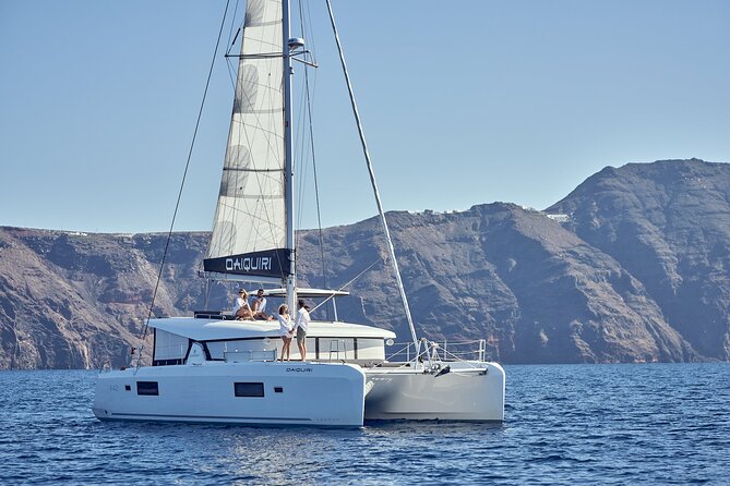 Santorini Oia: Private Sunset Catamaran Cruise With Bbq/Drinks - Private Sunset Cruise Itinerary