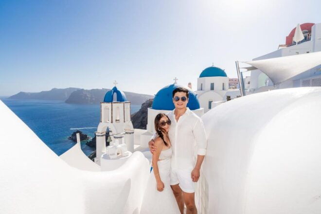 Santorini Photoshoot With Blue Domes & Caldera View - Ideal Times for Photoshoots
