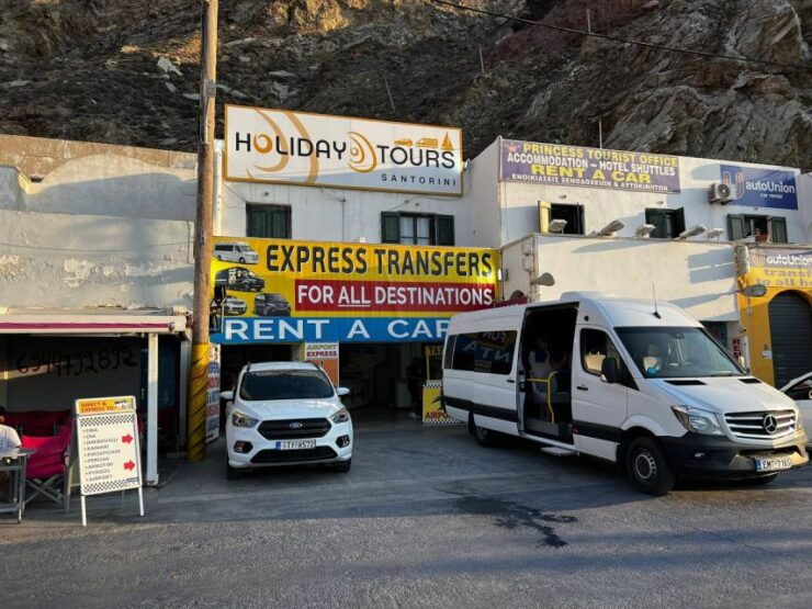 Santorini: Port Pickup to Hotels and Airport - Good To Know
