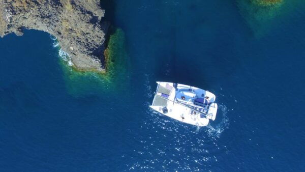 Santorini: Private Catamaran Cruise With Food & Drinks - Booking and Cancellation Policy