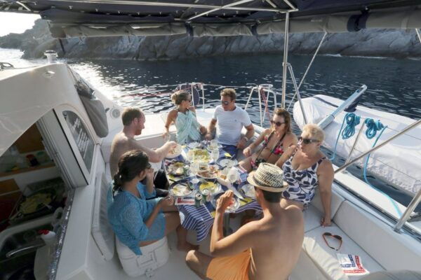 Santorini: Private Catamaran Cruise With Food & Drinks - Directions