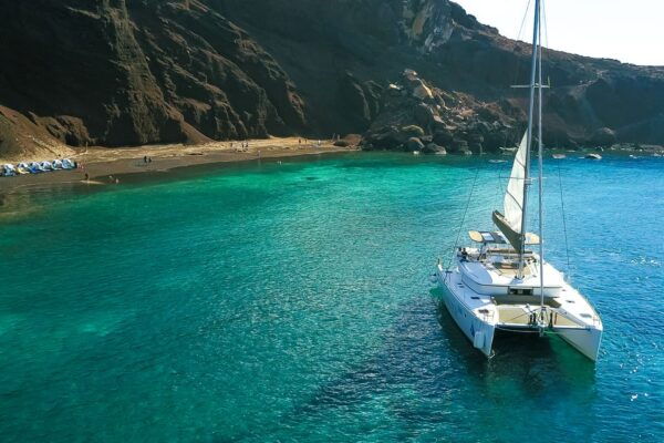 Santorini: Private Catamaran Tour With BBQ Meal and Drinks - Accessibility Information