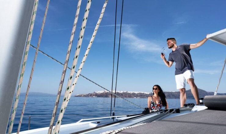 Santorini: Private Day Cruise With a BBQ Meal and Open Bar - Pickup and Transportation