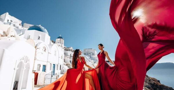 Santorini: Private Flying Dress Photoshoot Experience - Common Questions