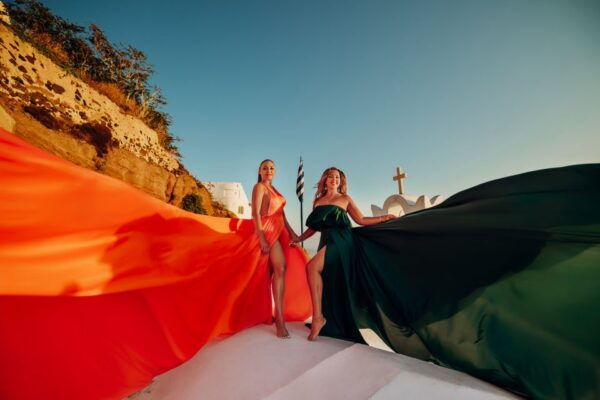 Santorini: Private Flying Dress Photoshoot Experience - The Sum Up
