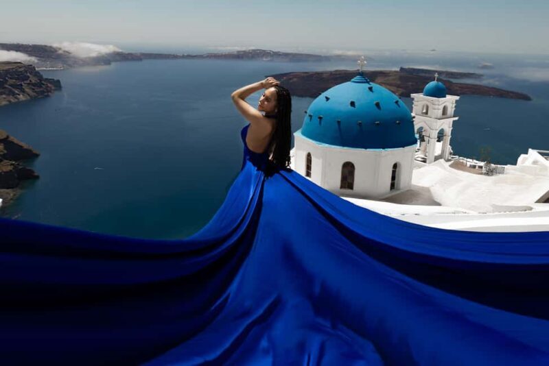Santorini: Private Flying Dress Photoshoot Iconic Locations - Who Will Appreciate This Tour?