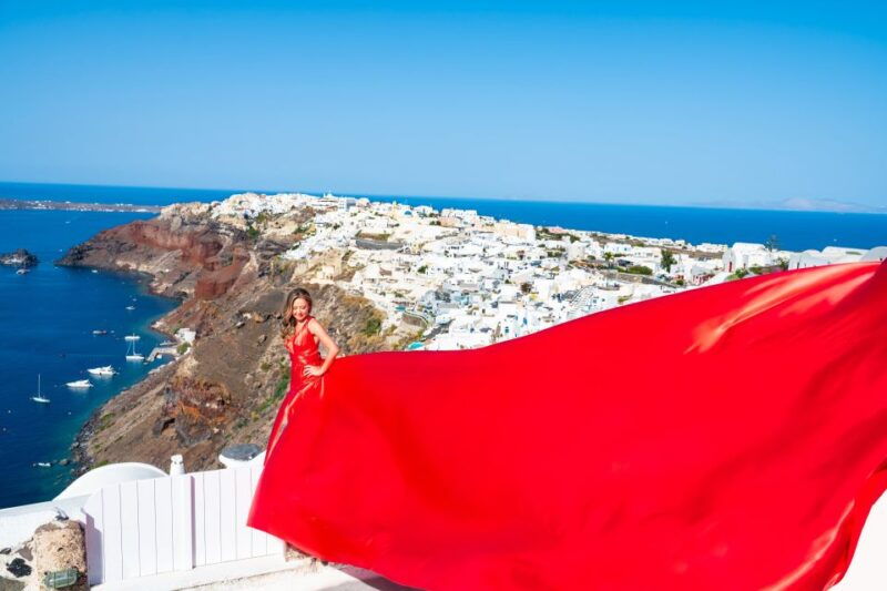 Santorini: Private Flying Dress Photoshoot with Pickup - Practical Considerations