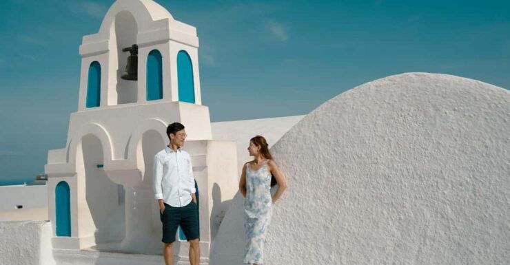 Santorini: Private Photoshoot Seprate Entrance to Blue Dome - Pricing and Discounts Available