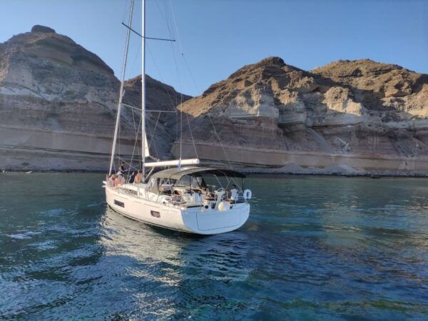 Santorini: Private Sailing Cruise With Meal & Swim Stops - Common Questions