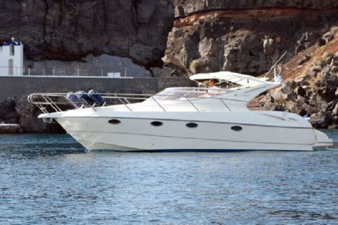 Santorini: Private Yacht Cruise With Open Bar and Meal - Tour Description