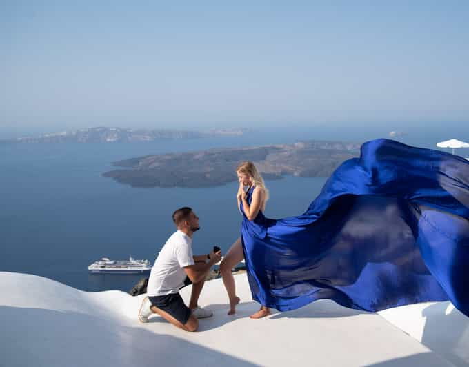 Santorini: Proposal Photoshoot L Private Entry to Blue Dome - Good To Know