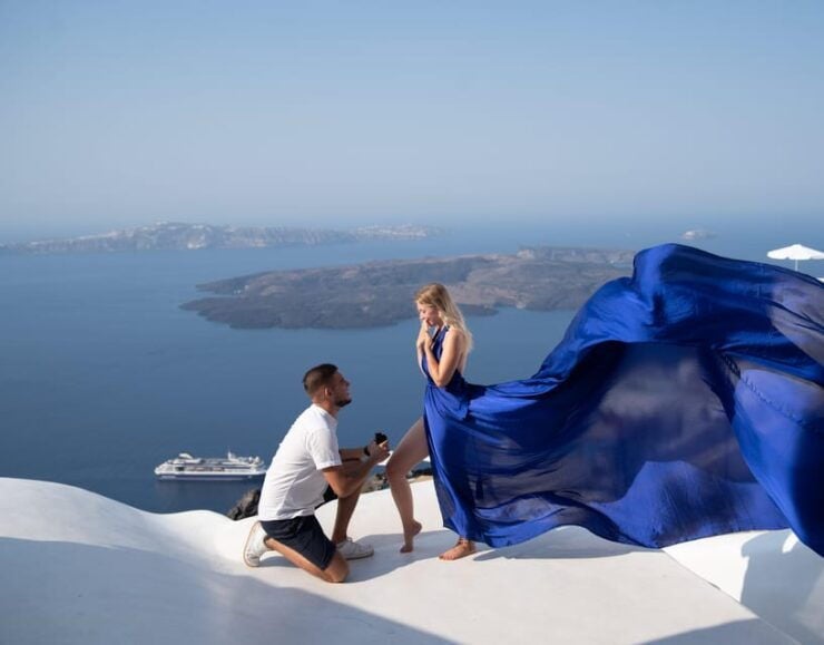 Santorini: Proposal Photoshoot L Private Entry to Blue Dome - Pricing Details