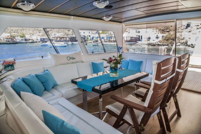 Santorini: Semi Private Boat Tour With Food and Wine - Inclusions
