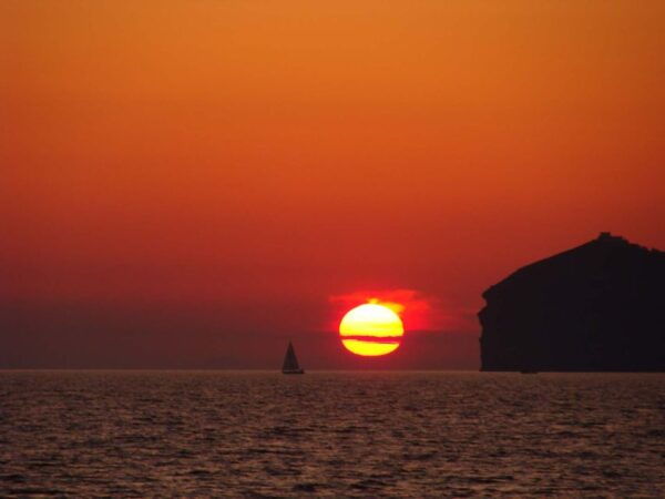 Santorini: Sunset Cruise With Greek Dinner and Transfer - Common Questions