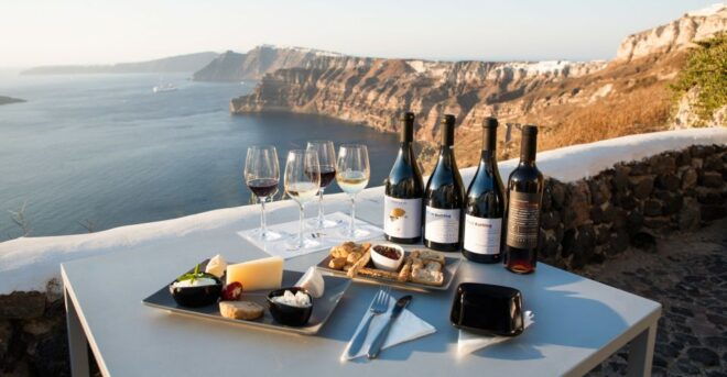 Santorini: Three Wineries and One Brewery Tour With Tastings - Full Description of the Tour