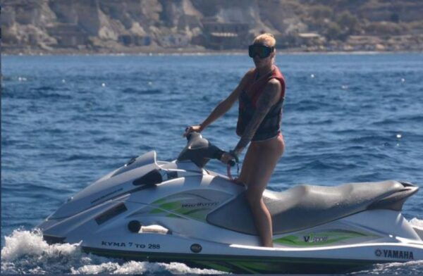 Santorini Thrill Trio: Jet Ski, Tube, Kayak Package - Availability and Booking