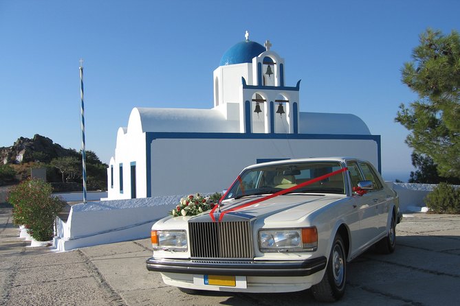Santorini Unique Wedding Car Service By Rolls Royce Silver Spirit 1982 - Booking and Pricing Details