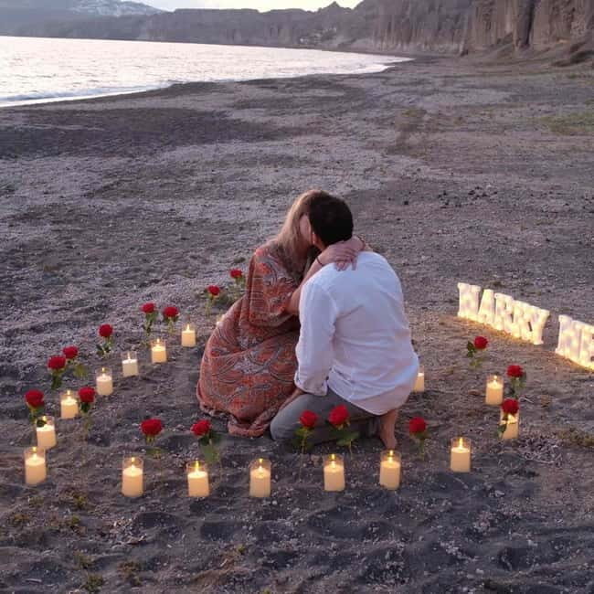 Santorini: Vlychada Beach Romantic Proposal Package - Santorini: Vlychada Beach Romantic Proposal Package