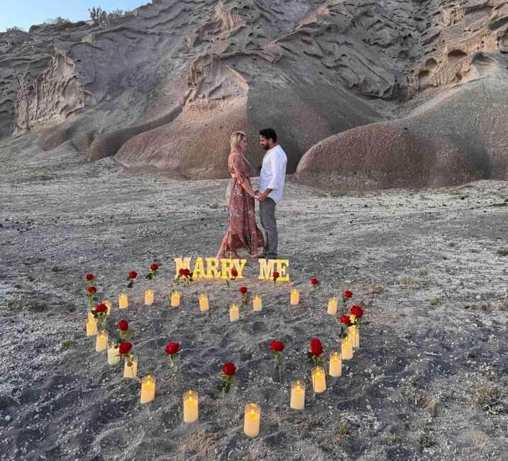 Santorini: Vlychada Beach Romantic Proposal Package - Good To Know