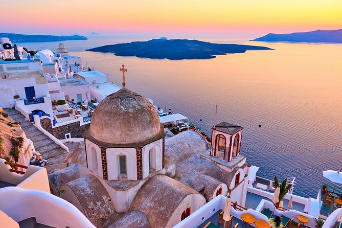 Santorini Volcano Cruise Including Hot Springs, Thirasia and Optional Oia Sunset - Thirasia Island Visit