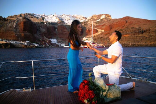 Santorini: Wedding Live Streaming Proposal - The Sum Up