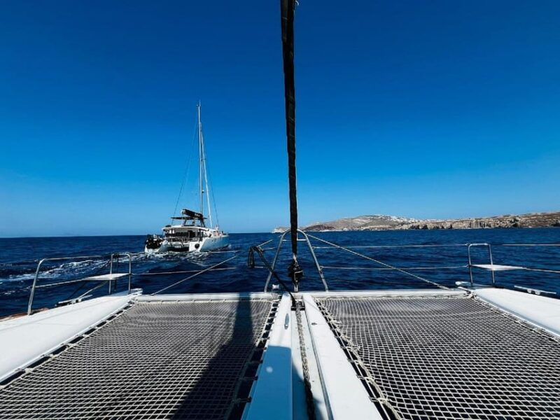 Santorini:Cruises with Catamaran around the Volcanic Island. - FAQ  
