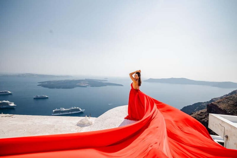 Santorini:Flying Dress shoot with Professional photographer - Good To Know
