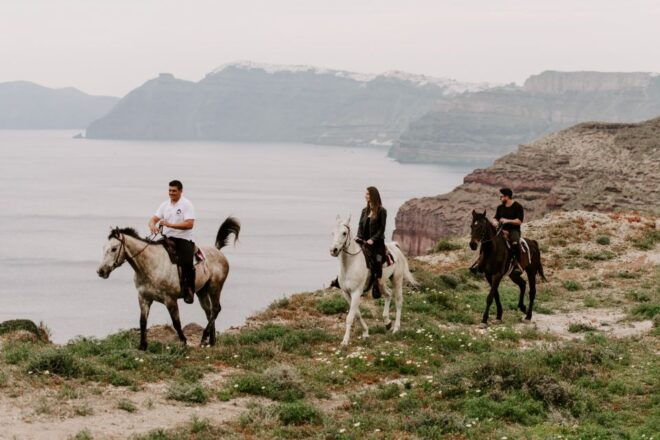 Santorini:Horse Riding Experience at Sunset on the Caldera - Product ID and Location