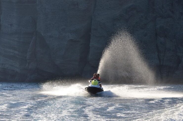 Santorini:Volcanic Beaches Cruise With Jet Ski - Highlights