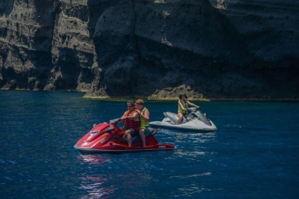 Santorini:Volcanic Beaches Cruise With Jet Ski - Common Questions