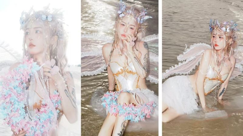 Sanya Travel Photography Experience (Houhai Follow Shoot + Mermaid Portrait + Wuzhizhou Island Follow Shoot + Outfit + Makeup Experience) - Houhai’s coconut paths make the easiest starting point
