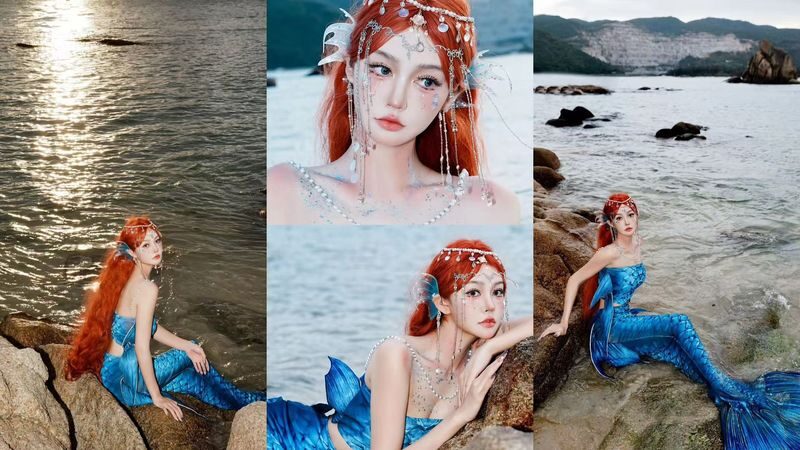 Sanya Travel Photography Experience (Houhai Follow Shoot + Mermaid Portrait + Wuzhizhou Island Follow Shoot + Outfit + Makeup Experience) - Wuzhizhou Island gives you a different backdrop