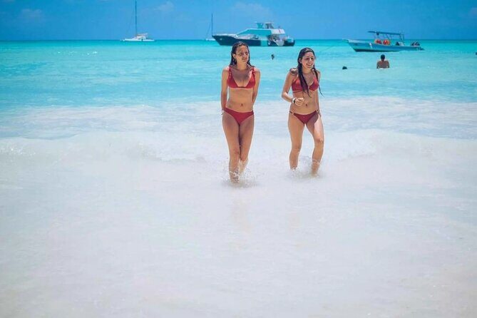 Saona Island Tour From Santo Domingo with Lunch, Open Bar, Pickup - The Festive Catamaran Return