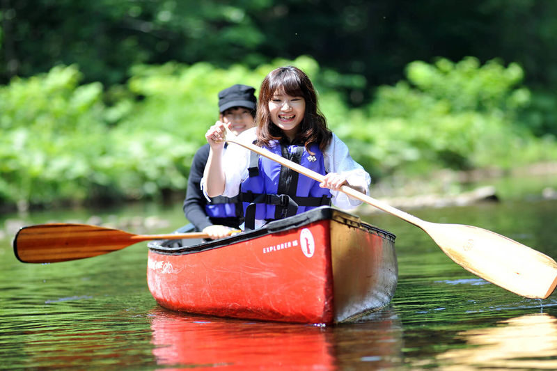 Sapporo Jozankei Half-Day Kayaking Experience - A river view of Jozankei, not a road view