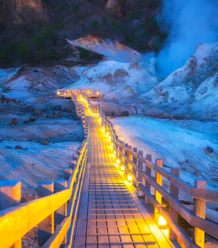 Sapporo Noboribetsu Hell Valley and Lake Shikotsu Ice Falls Festival Tour - Lake Shikotsu’s ice festival: the seasonal payoff