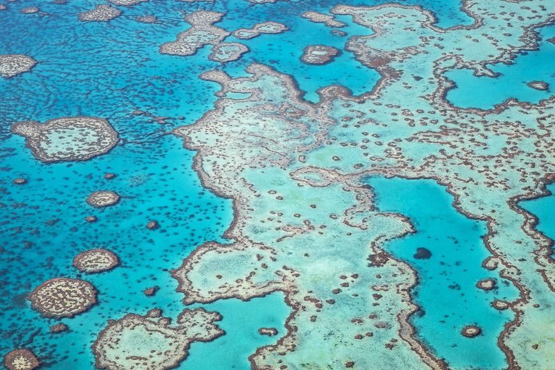 Scenic Flight Heart Reef, Whitehaven beach from Airlie Beach - Whitehaven Beach, Hill Inlet and Heart Reef from above