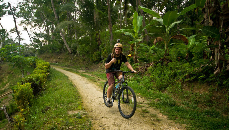 Scenic Mountain Bike Tour Across Bohols Countryside - Ruins, an ancestral house and river scenery