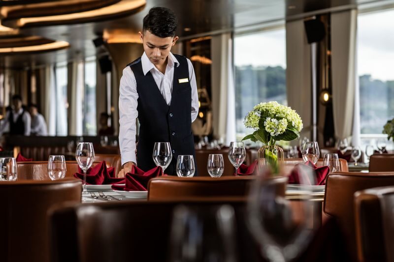 Sea Stars 2D1N Cruise: Ha Long Bay, Sung Sot, Ti Top - Sunset on deck, followed by dinner