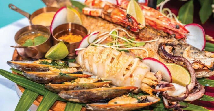 Seafood Tower at Terrace Grill - Fresh Seafood Selection