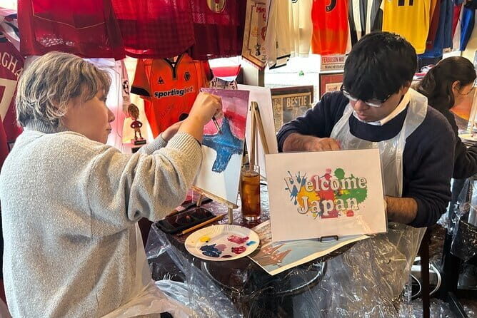 Seasonal Japanese Culture Osaka Paint and Wine Experience - Frequently Asked Questions