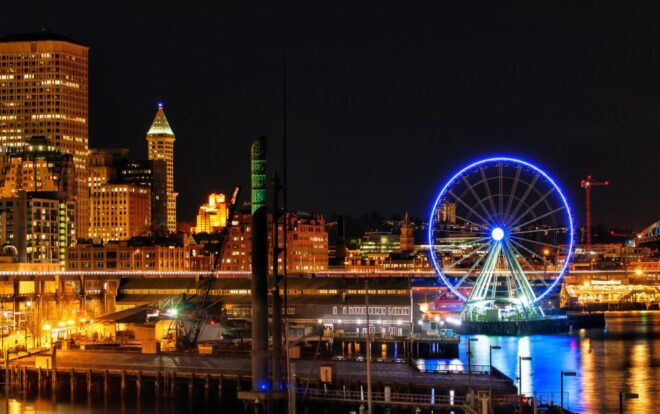 Seattle: Scenic Night Tour With Space Needle & Skywheel - Hotel Pickup and Drop-off