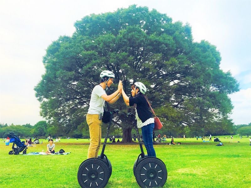 Segway Experience in Showa Kinen Park of Tokyo - Following the guide through the seasons